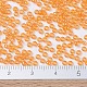 MIYUKIラウンドロカイユビーズ  日本製シードビーズ  （rr164)透明オレンジ光沢  11/0  2x1.3mm  穴：0.8mm  約1100PCS /ボトル  10 G /ボトル SEED-JP0008-RR0164-4
