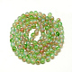Baking Painted Glass Beads Strands DGLA-Q023-6mm-DB49-2