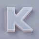 DIYシリコンモールド  レジン型  UVレジン用  エポキシ樹脂ジュエリー作り  ホワイト  文字.k  45x43.5x10mm X-AJEW-F030-04-K-2
