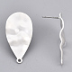 Accessoires de boucles d'oreilles en fer écologiques X-IFIN-T015-048S-NR-3