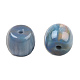 樹脂ビーズ  天然石風  バレル  コーンフラワーブルー  8x7mm  穴：1.6mm RESI-N034-10-M13-1