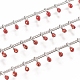 Handgefertigte Perlenkette aus Messing CHC-G011-07P-10-2