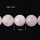 Chapelets de perles en quartz rose naturel G-G099-F14mm-15-2