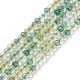 Perles synthétiques de quartz jaune vert G-C009-A10-1