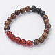 Natural Lava Rock Beads Stretch Bracelets BJEW-I241-15A-1