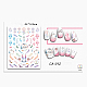 Selbstklebende Nail Art Sticker MRMJ-S011-026E-2