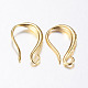 Brass Earring Hooks X-KK-K197-62G-2