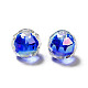 Placage uv perles acryliques transparentes irisées arc-en-ciel OACR-A014-B02-3