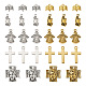 Kissitty 100 pièces 10 pendentifs en alliage de style tibétain FIND-KS0001-22-2