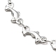 304 Stainless Steel Dolphin Link Chain Bracelet BJEW-JB09893-2