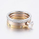 304 Stainless Steel Stackable Finger Ring Sets RJEW-P063-04-18mm-1