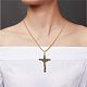 Croix pendentif collier avec jésus crucifix religieux collier sacro-saint charme cou chaîne bijoux cadeau pour anniversaire pâques thanksgiving jour JN1109C-4