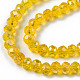 Chapelets de perles en verre électroplaqué EGLA-A034-T4mm-B20-3