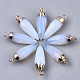 Top Golden Plated Opalite Pointed Pendants G-S359-078G-2