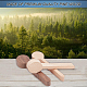Gorgecraft 4 pz 2 stampi per cucchiaio in legno di noce e faggio DIY-GF0005-08-6