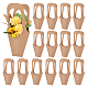 Ph pandahall 20 pièces sac à manches de fleurs en papier kraft sacs cadeaux floraux sac d'affichage de fleurs à long manche pour emballage de bouquet fête de mariage décoration de la maison petite entreprise ABAG-PH0001-28-1