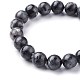 Natural Larvikite Beads Stretch Bracelets BJEW-F380-01-C14-2