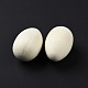 Decoraciones de exhibición de huevos simulados de madera de cerezo chino sin terminar WOOD-B004-01B-4