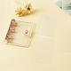 Mini raccoglitore ad anelli in pvc trasparente copertine trasparenti con 3 fogli di carta interna bianca ZXFQ-PW0001-122H-1