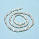 Fili di perle di perle d'acqua dolce coltivate naturali PEAR-F018-03A-3