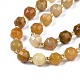 Chapelets de perles en jade topaze naturelle G-N326-100-03-3