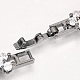 Brass Bracelets ZIRC-S058-46B-4