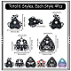 SUNNYCLUE 24PCS 6Style Halloween Printed Acrylic Pendants OACR-SC0001-23-2