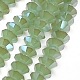 Electroplate Glass Beads Strands EGLA-J014-6mm-H48-1