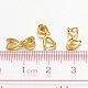 Golden Tone Brass Ice Pick Pinch Bails X-IFIN-KK08-G-3