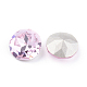 Apuntado hacia atrás & dorso plateado Diamante de imitación de cristal Cabujones RGLA-J012-10mm-223-2