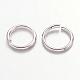 Platinum Color Brass Open Jump Rings X-JRC8mm-NF-2