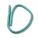 Brins de perles synthétiques teintes en turquoise G-E594-20C-2