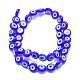 Chapelets de perles rondes de chalumeau manuelles de mauvais œil X-LAMP-L058-10mm-12-2