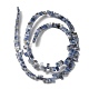 Fili di perle di diaspro macchia blu naturale G-Z045-A08-01-2