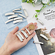 BENECREAT 16pcs 8 styles 201 Stainless Steel Slide Charms STAS-BC0003-69-3