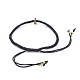 (vendita di fabbrica di feste di gioielli) braccialetti di perline intrecciate con cavo di nylon regolabile BJEW-JB05016-01-2