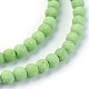 Hilos de abalorios de jade blanco natural G-L492-17-4mm-2