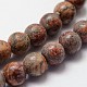 Chapelets de perles de jaspe en peau de léopard naturel G-N0181-02-6mm-3