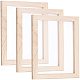 Superfindings 3 piezas 24.9x19x1.2 cm rectángulo de madera corpulenta fabricación de papel marco de molde herramientas de pantalla deckle marco de serigrafía para manualidades de papel DIY-WH0171-49C-1