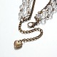 Gemstone Trendy Beads Multi-strand Bracelets X-BJEW-JB01875-02-3