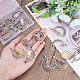 SUPERFINDINGS 16 Pcs 4 Styles Column Glass Wishing Bottle Charms Tibetan Style Moon Pendants with Mini Glass Bottle Charms Gemstone Glass Bottle Charms for Keychain Necklace Jewelry Making FIND-FH0003-11-4