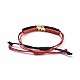 Ensembles de bracelets de perles tressées en corde de polyester ciré coréen réglable unisexe BJEW-JB04671-3