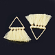 Decorazioni con pendente in nappa in cotone polycotton (poliestere) FIND-T012-01J-2
