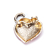 Сердце с кошачьей эмалевой булавкой HEAR-PW0001-049A-3