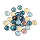 Flatback Half Round/Dome Flower and Plants Pattern Glass Cabochons for DIY Projects X-GGLA-R026-20mm-15-1