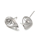 Accessoires pour boucles d'oreilles en argent sterling rhodié 925 STER-P056-01P-2