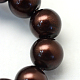 Backen gemalt pearlized Glasperlen runden Perle Stränge HY-Q003-10mm-40-3