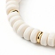 Ensemble de bracelets extensibles à breloques en zircone cubique en forme de coquille pour adolescentes femmes BJEW-JB06850-02-14