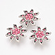 Alloy Rhinestone Snap Buttons X-SNAP-T001-06A-1