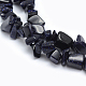 Synthetic Blue Goldstone Beads Strands G-P406-24-2